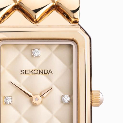 Sekonda Lunar Ladies Watch | Rose Gold Alloy Case & Bracelet with Rose Gold Dial | 40560